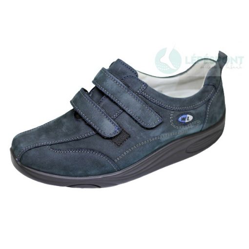 Waldlaufer dynamic gördülő talpú tépőzáras cipő Herina nubuk kék