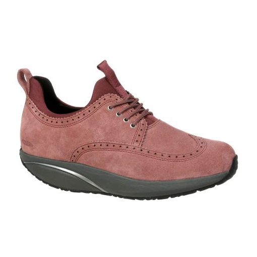 MBT fűzős cipő Pate velúrbőr rózsaszín